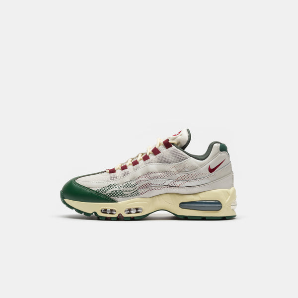 Air Max 95 Big Bubble SE Sneaker in Phantom/Team Red/Fir/Alabaster