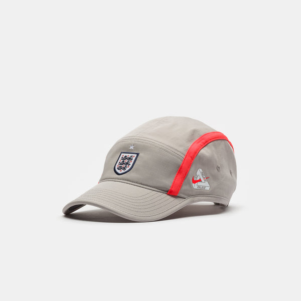 Palace x England Unstructured Fly Cap in Pewter Grey/Cool Grey/Bright