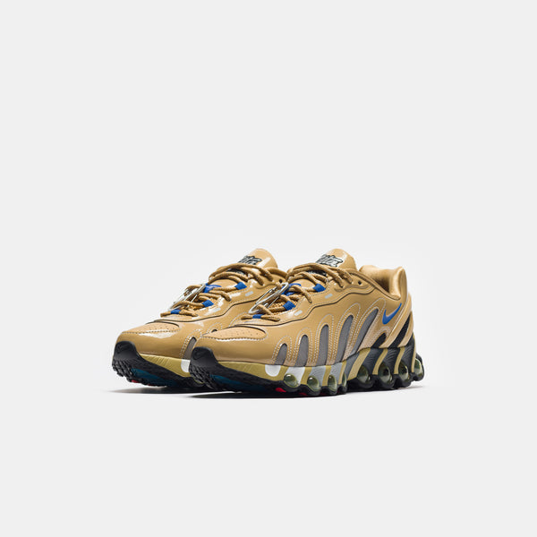 Patta Air Max DN8 SP Sneaker in Club Gold/Game Royal/Metallic Silver