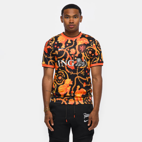 Patta x Netherlands Academy Pro Soccer Top in Black/White