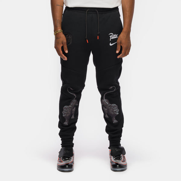 Patta x Netherlands Tech Fleece Jogger Pant in Black/White