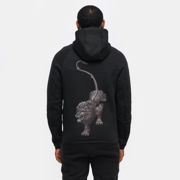 Patta x Netherlands Tech Fleece Zip Windrunner Hoodie in Black/White