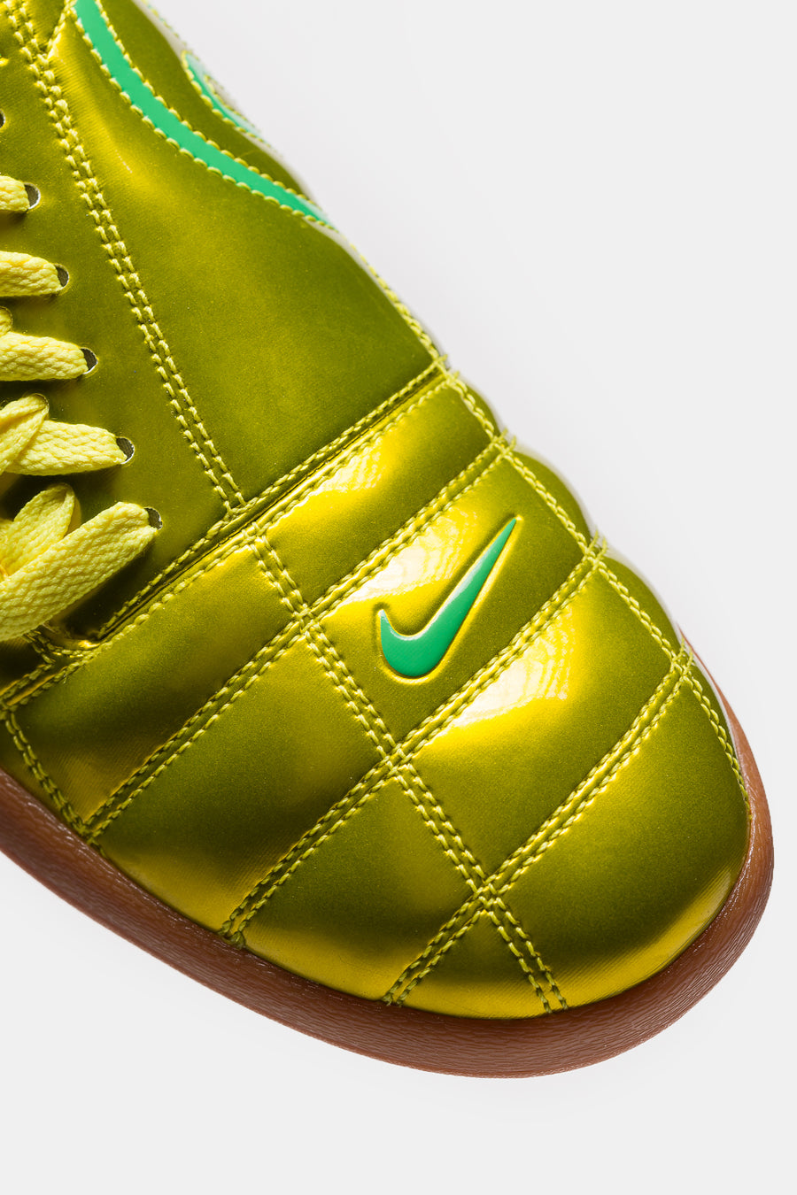 Nike T90 SP Sneaker in Dynamic Yellow/Green Spark/Gum Medium Brown - Notre