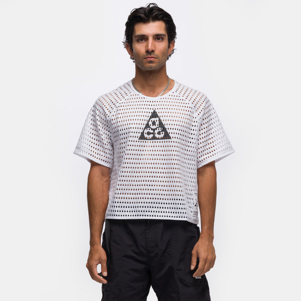 Lサイズ NIKE ACG Radical AirFlow S/S TOP ACG Radical AirFlow Short-Sleeve Trail Running Top in White/Anthracite