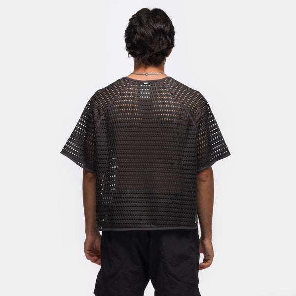 ACG Radical AirFlow Dri-FIT Short-Sleeve Trail Running Top in Anthraci