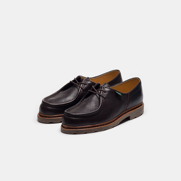Michael Moc Lace-Up Shoe in Brown Deer Leather - Paraboot