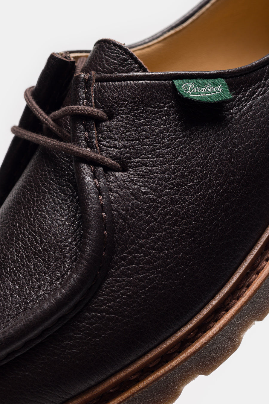 Paraboot Michael Moc Lace-Up Shoe in Brown Deer Leather - Notre