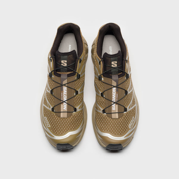 極美品 Quilp OXFORD PLANE GOLDENTAN SUEDE XT-6 Steel Streets Sneaker in Coyote Brown/Oxford Tan/Black - Salomon