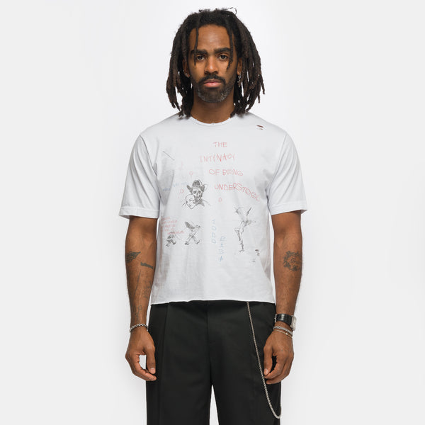 【最安値】Check Ribbon Docking Tee White Understood T-Shirt in White - Todo Pasa