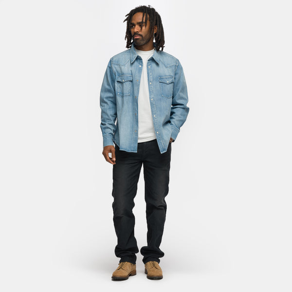 Social Sculpture DMGD Shirt in Light Indigo - VISVIM