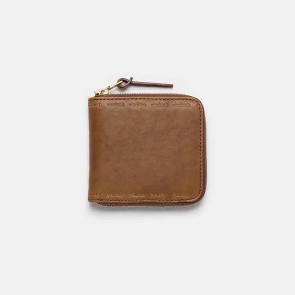 Leather Bi-Fold Wallet in Brown – Visvim