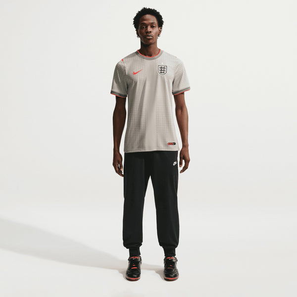 Palace x England Academy Pro Soccer Top in Pewter Grey/Bright Crimson
