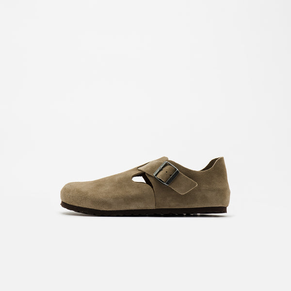 Birkenstock - London Sandals in Taupe Suede - Notre