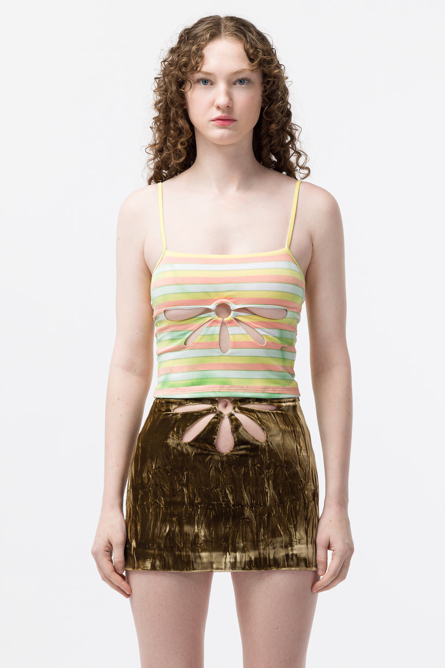 Collina Strada Flower Camisole in Orange - Notre