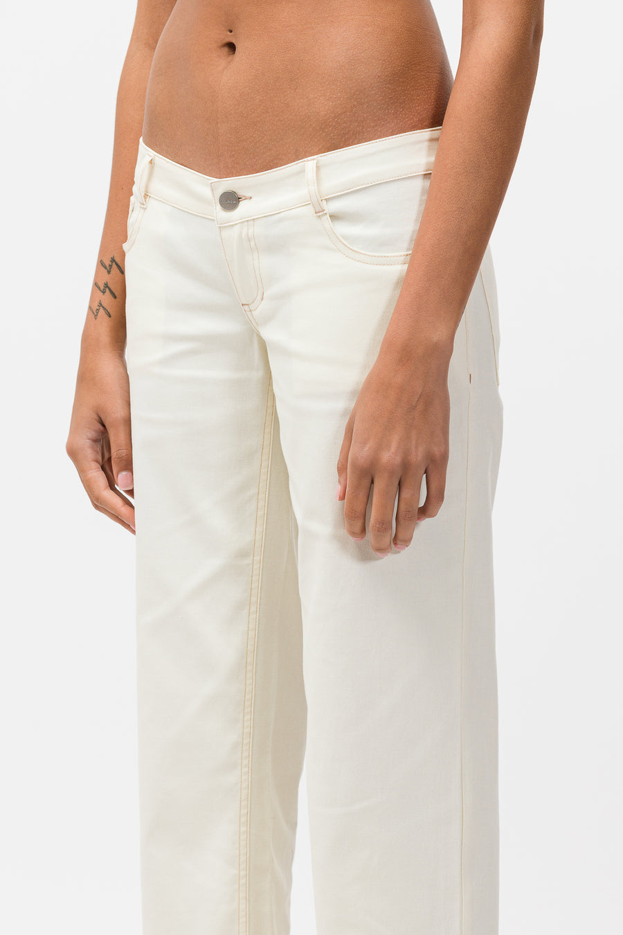 Miaou Atlas Pants in Creme - Notre