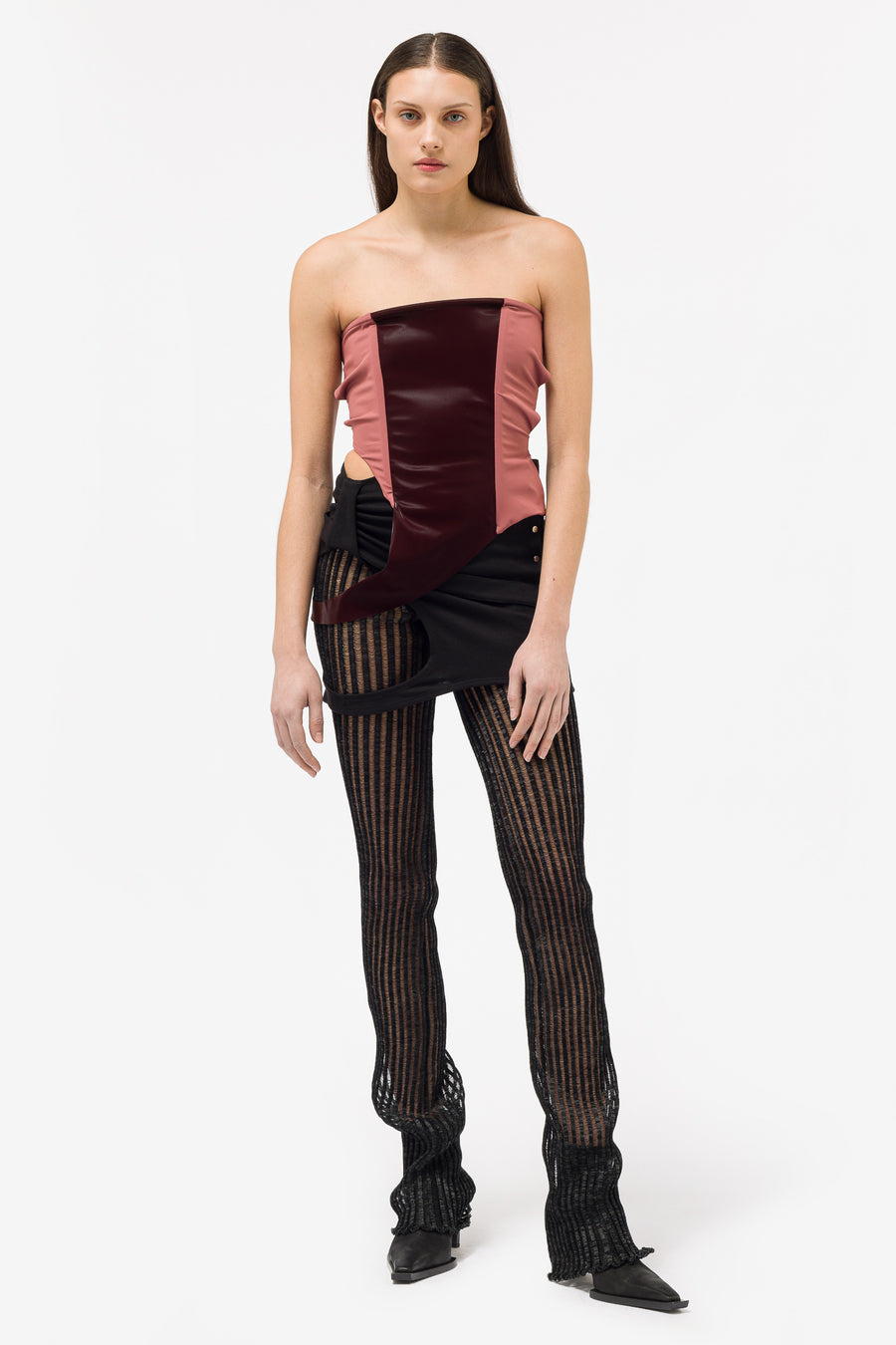 Pressiat Corset Top in Purple - Notre