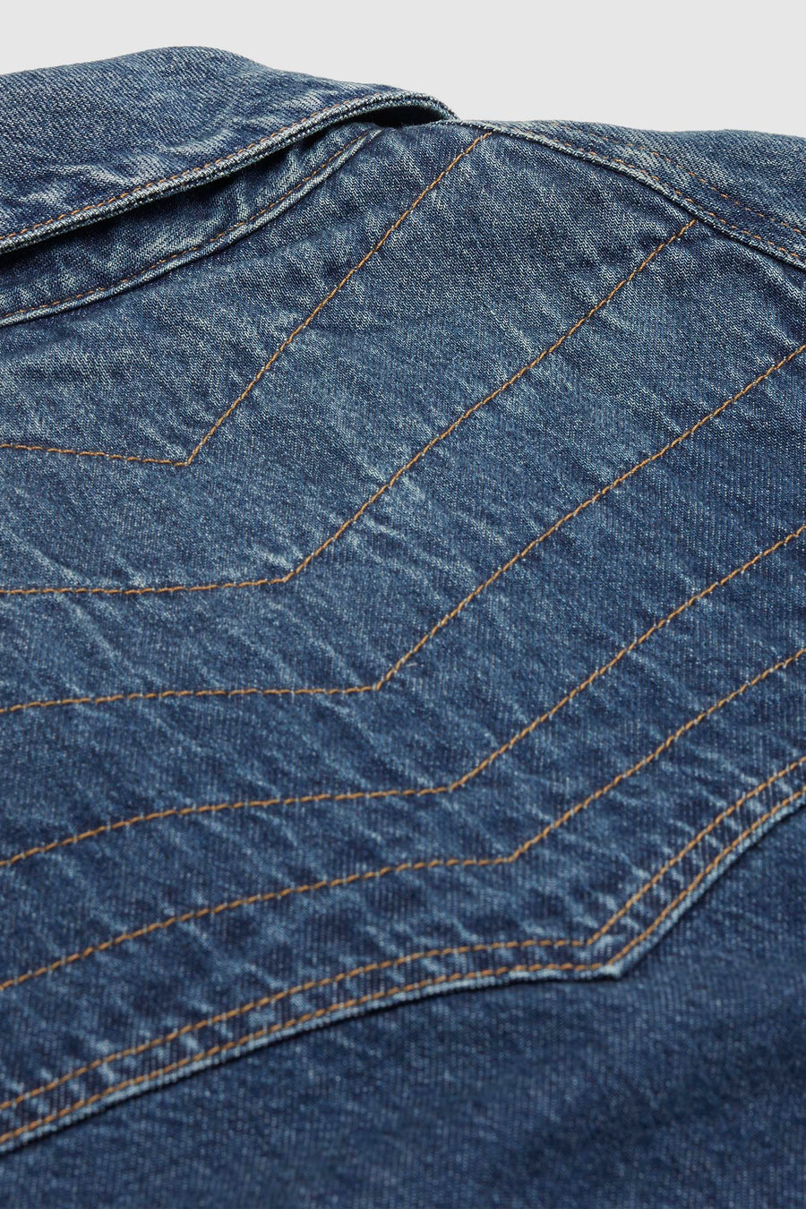 Kiko Kostadinov Denim Jacket in Medium Wash