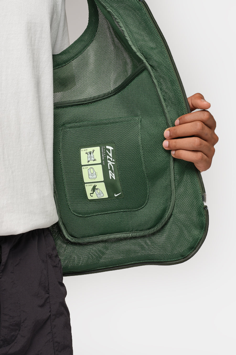Nike Project F.R.O.G. Bubble Pod Vest in Fir/Barely Volt/Fir - Notre