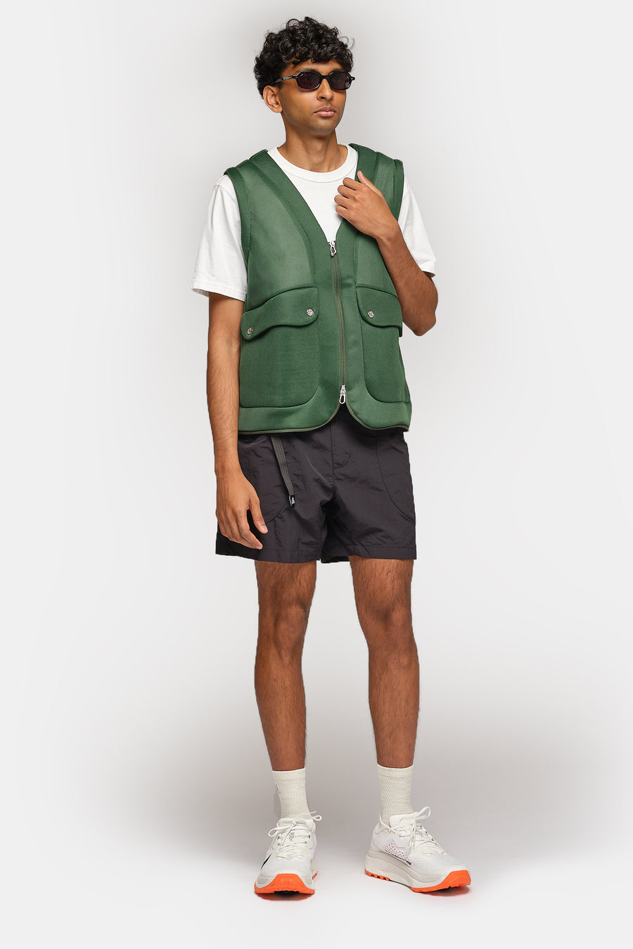 Nike Project F.R.O.G. Bubble Pod Vest in Fir/Barely Volt/Fir - Notre