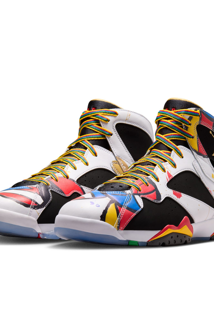 Air Jordan 7 Retro BB in White/Metallic Gold/Sport Red