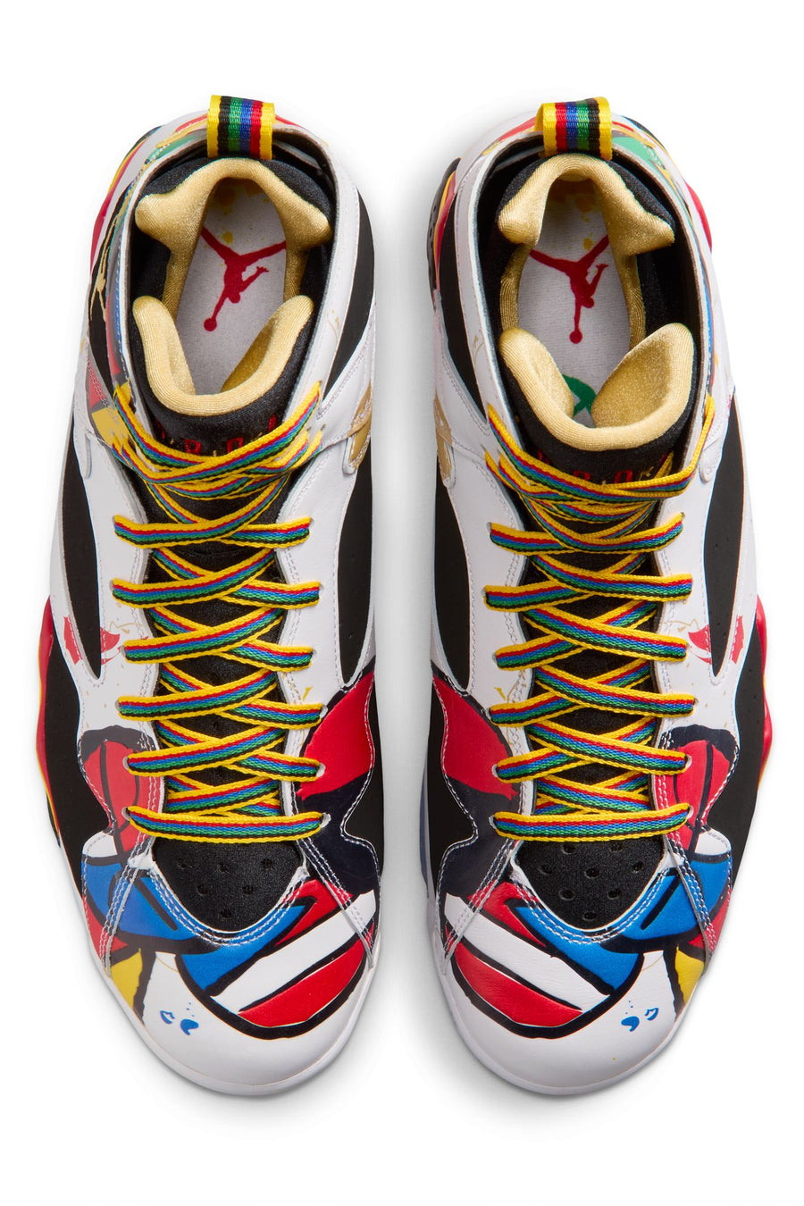 Air Jordan 7 Retro BB in White/Metallic Gold/Sport Red