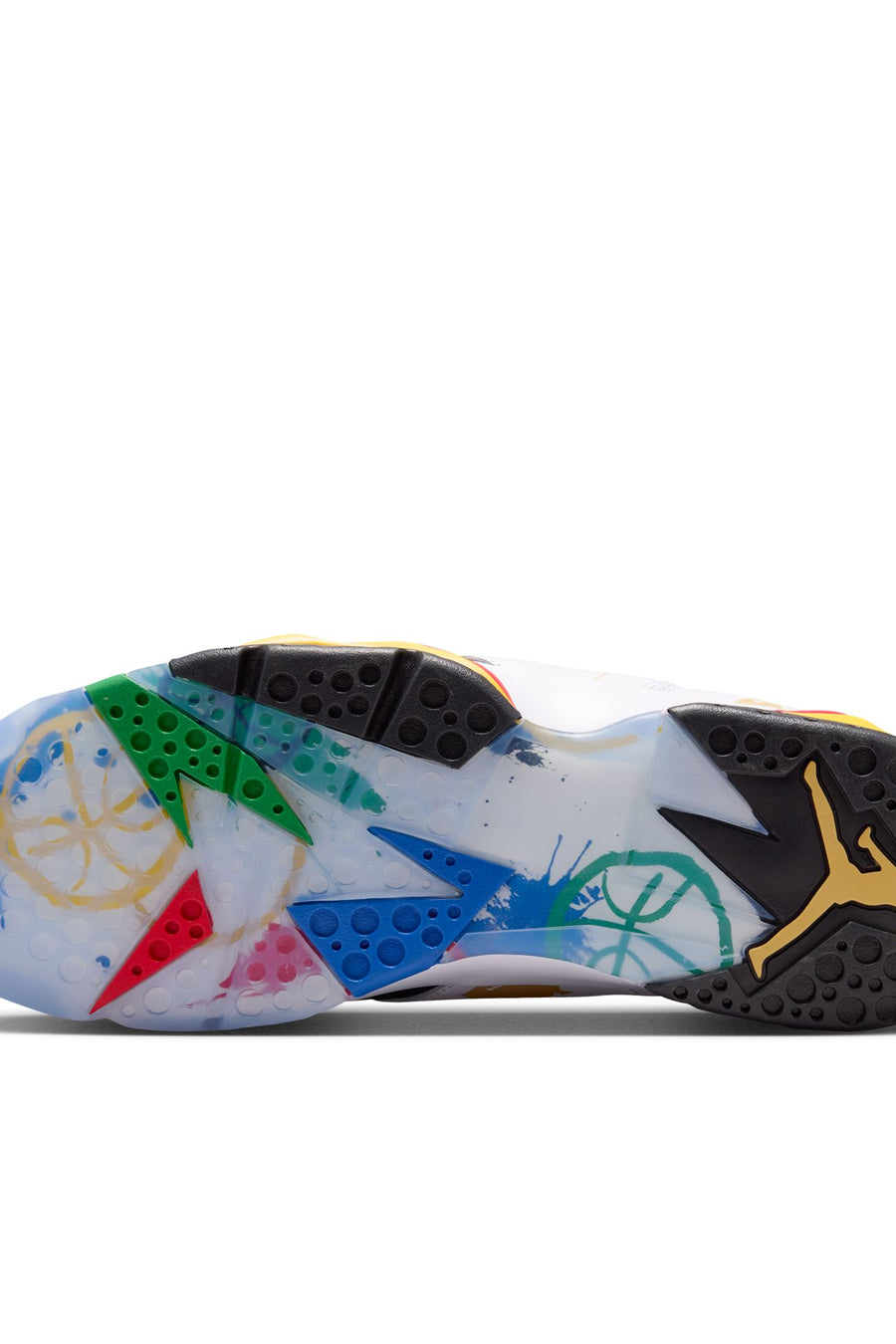 Air Jordan 7 Retro BB in White/Metallic Gold/Sport Red