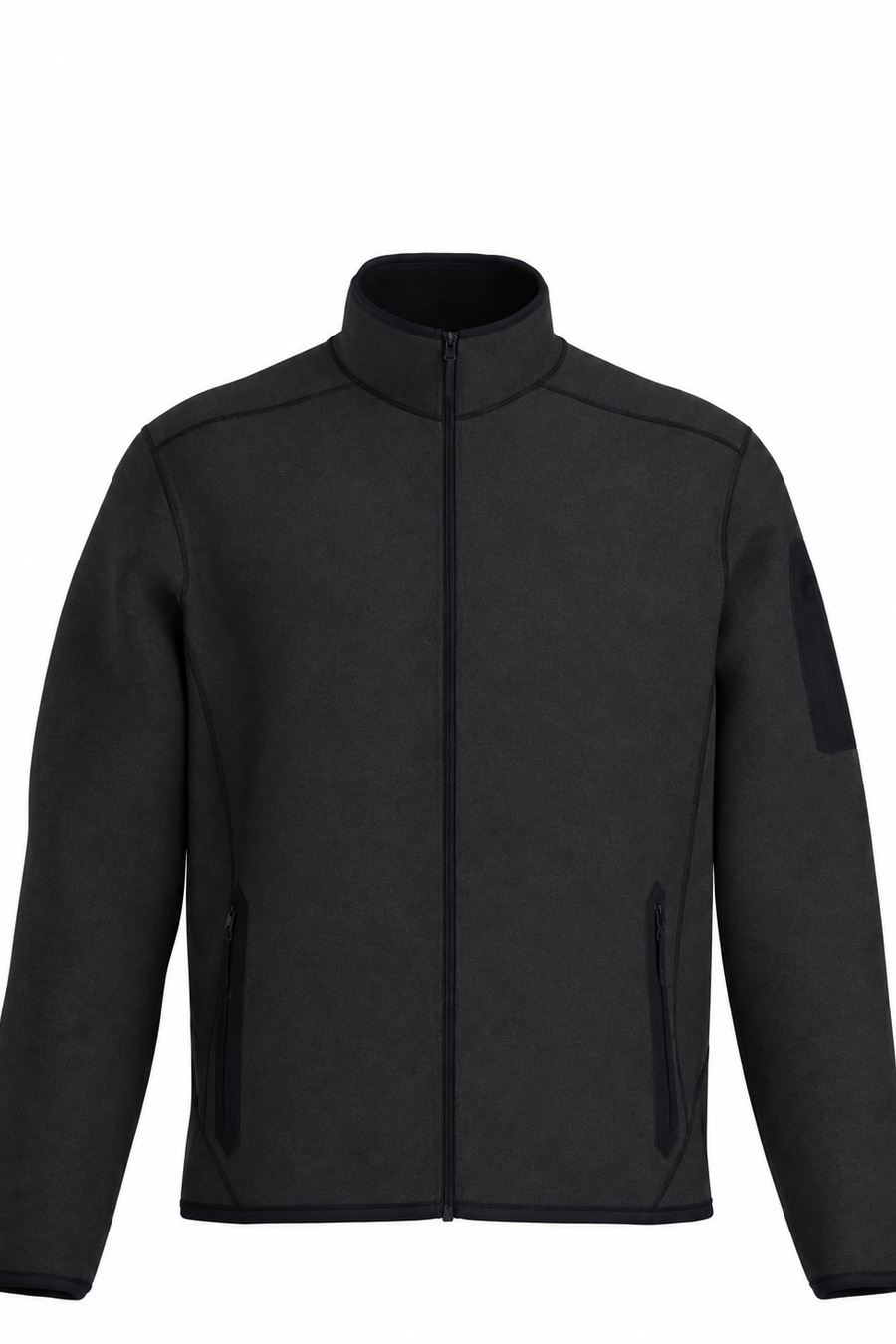 Covert Cardigan in Black Heather