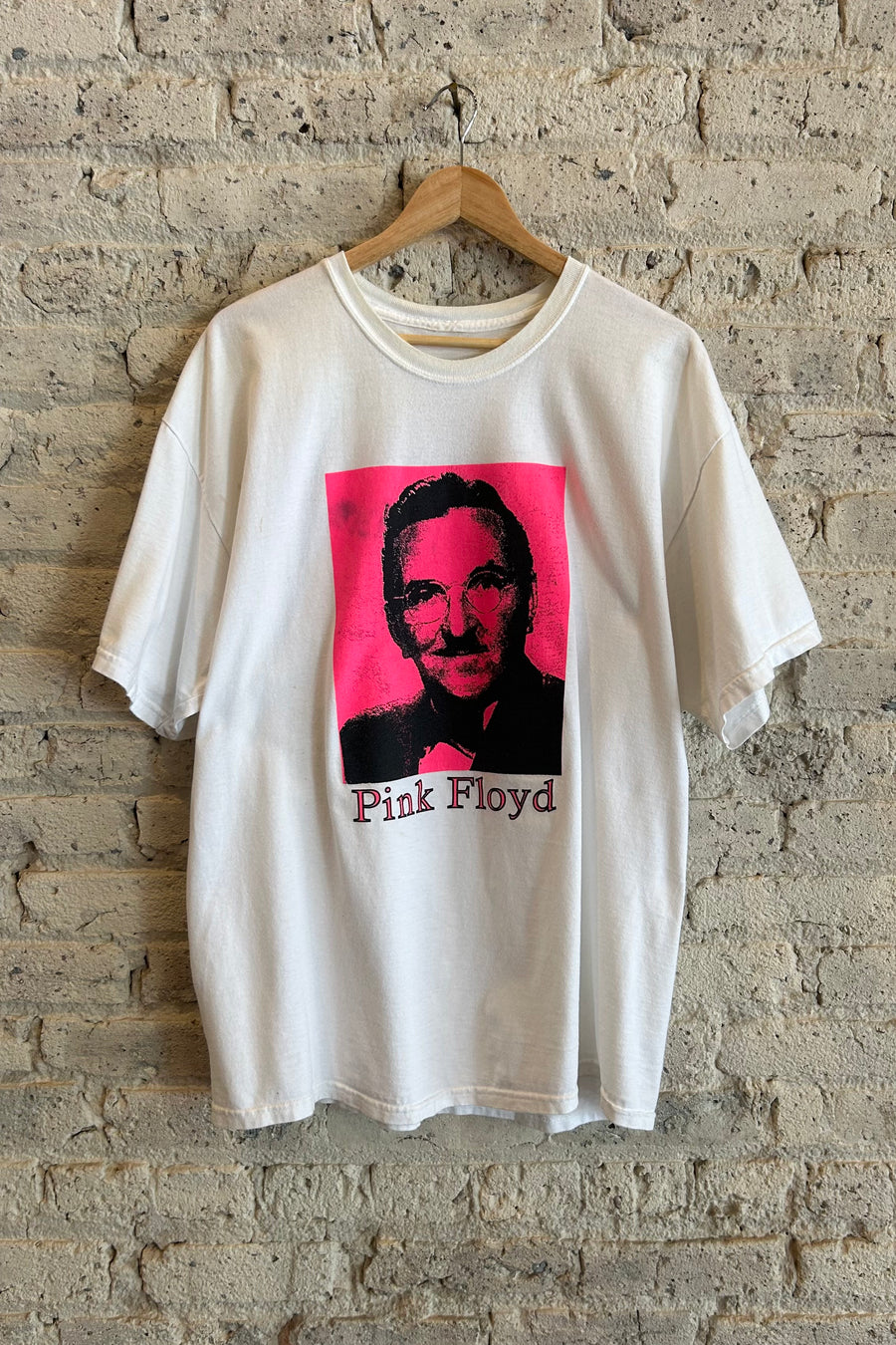 Wesley Supply Co 1990's Pink Floyd x Andy Griffith T-Shirt in White/Pink - Notre