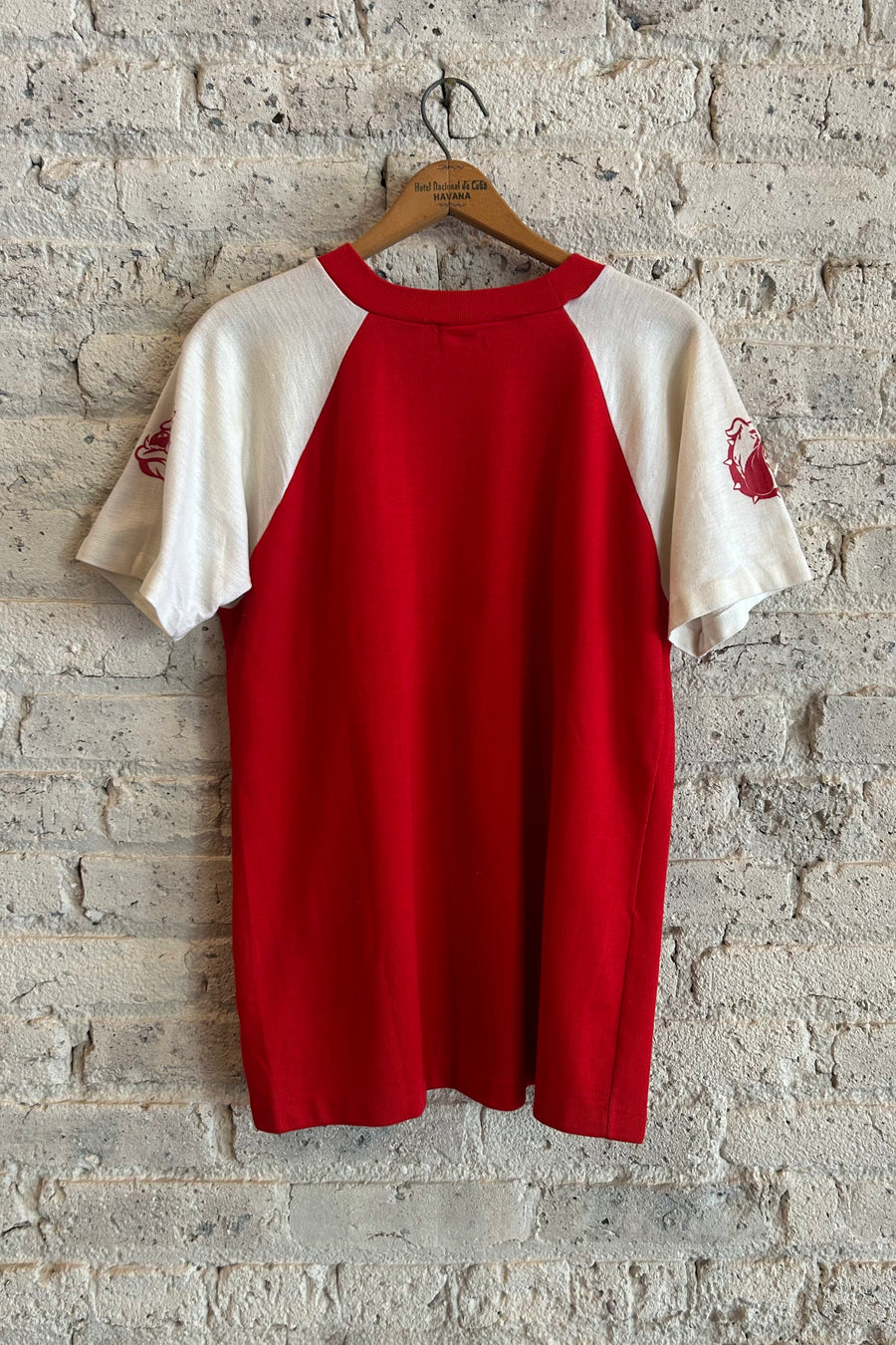 Wesley Supply Co 1970's Marine Corps Raglan T-Shirt in Red/Yellow - Notre