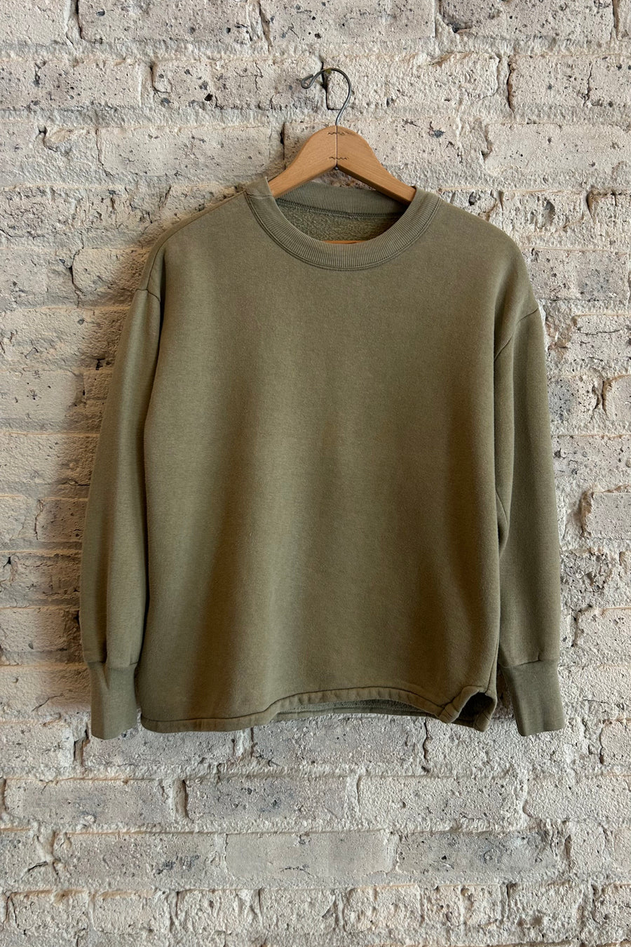 Wesley Supply Co 1970's French Sweatshirt in Light Olive Green - Notre