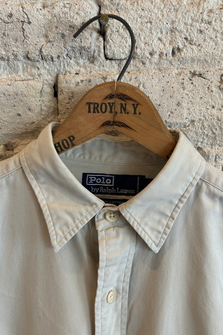 Wesley Supply Co 1990's Polo Sportsmans Club Button Up Shirt in Khaki - Notre