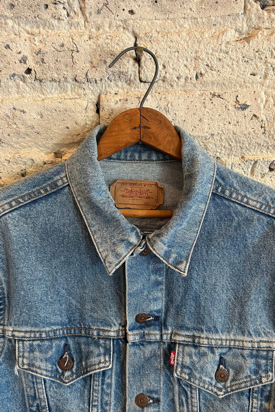 Wesley Supply Co 1980's Levi's Faded Denim Jacket in Light Blue - Notre