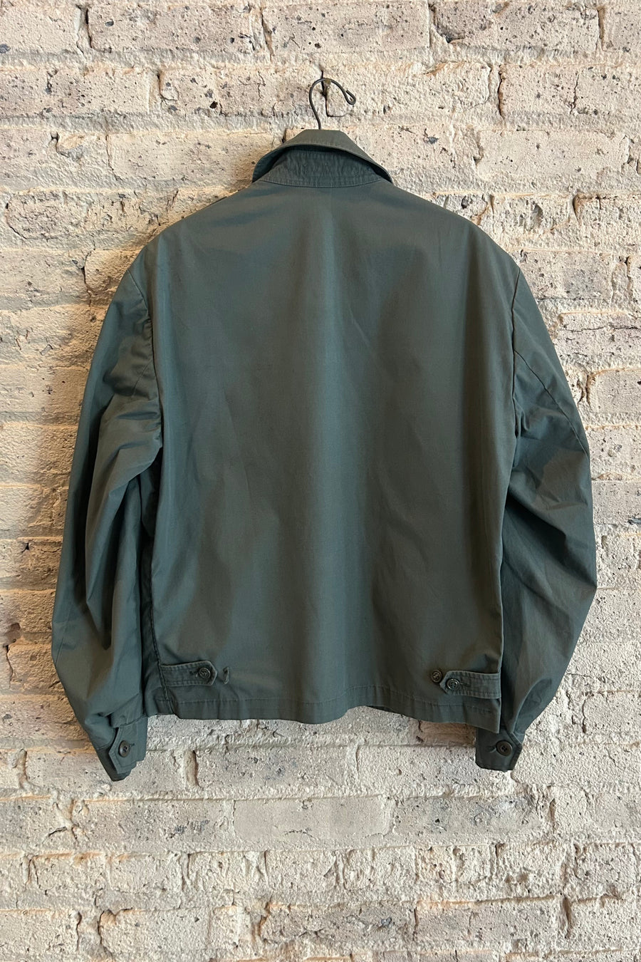 Wesley Supply Co 1970's Military Waist Jacket in Teal - Notre