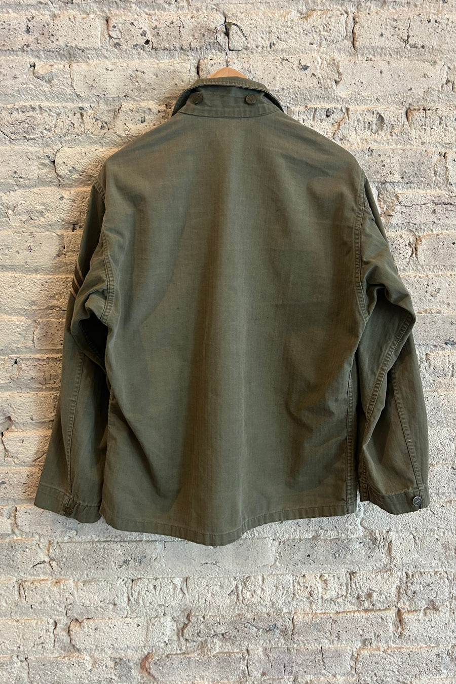 Wesley Supply Co 1940's M43 Herringbone Twill Shirt in Olive - Notre