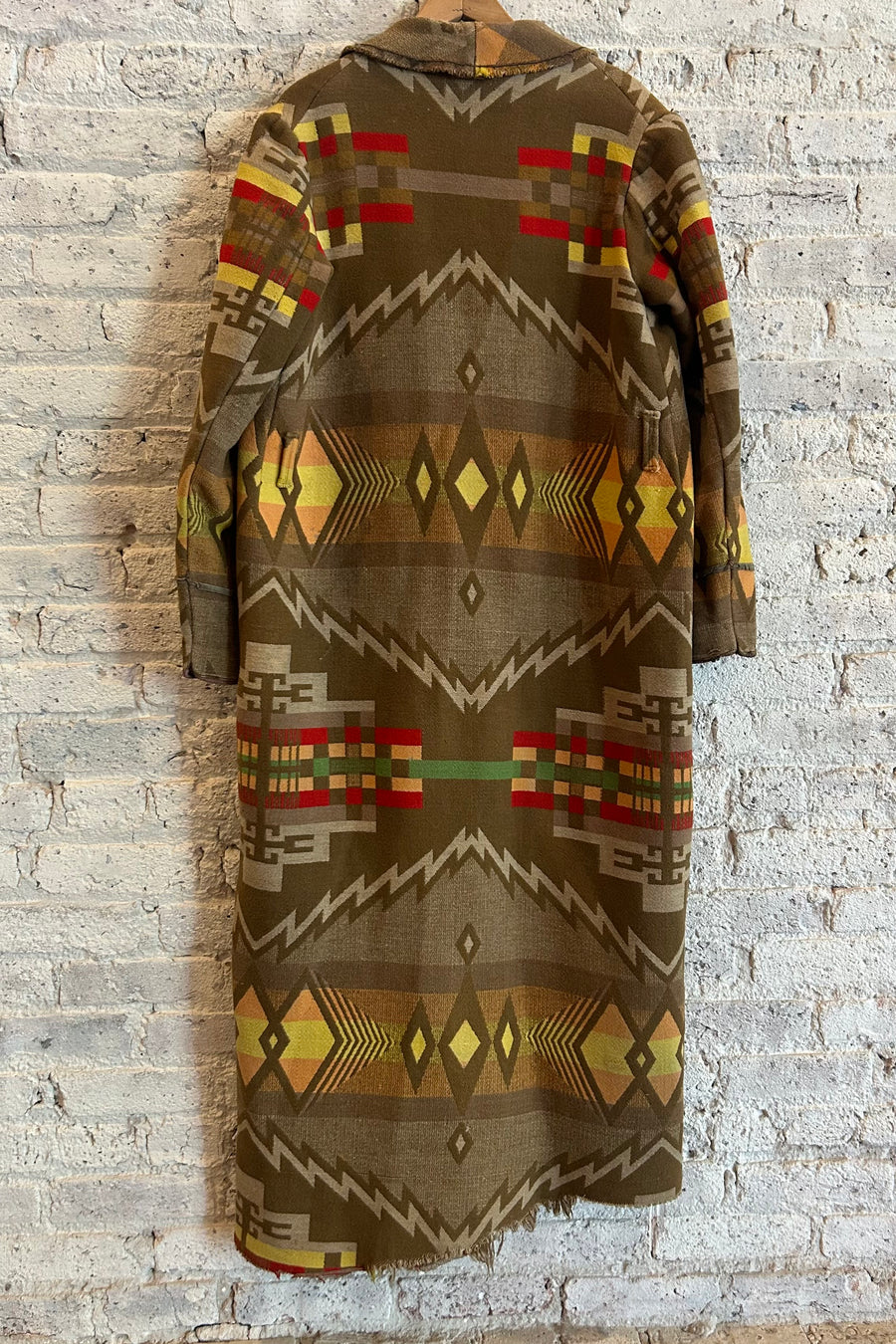 Wesley Supply Co 1920's Pendleton Blanket Robe in Brown - Notre