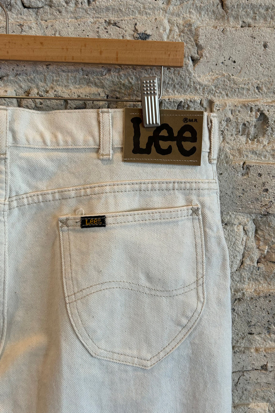Wesley Supply Co 1980's Lee Straight Leg Jean in Off White - Notre