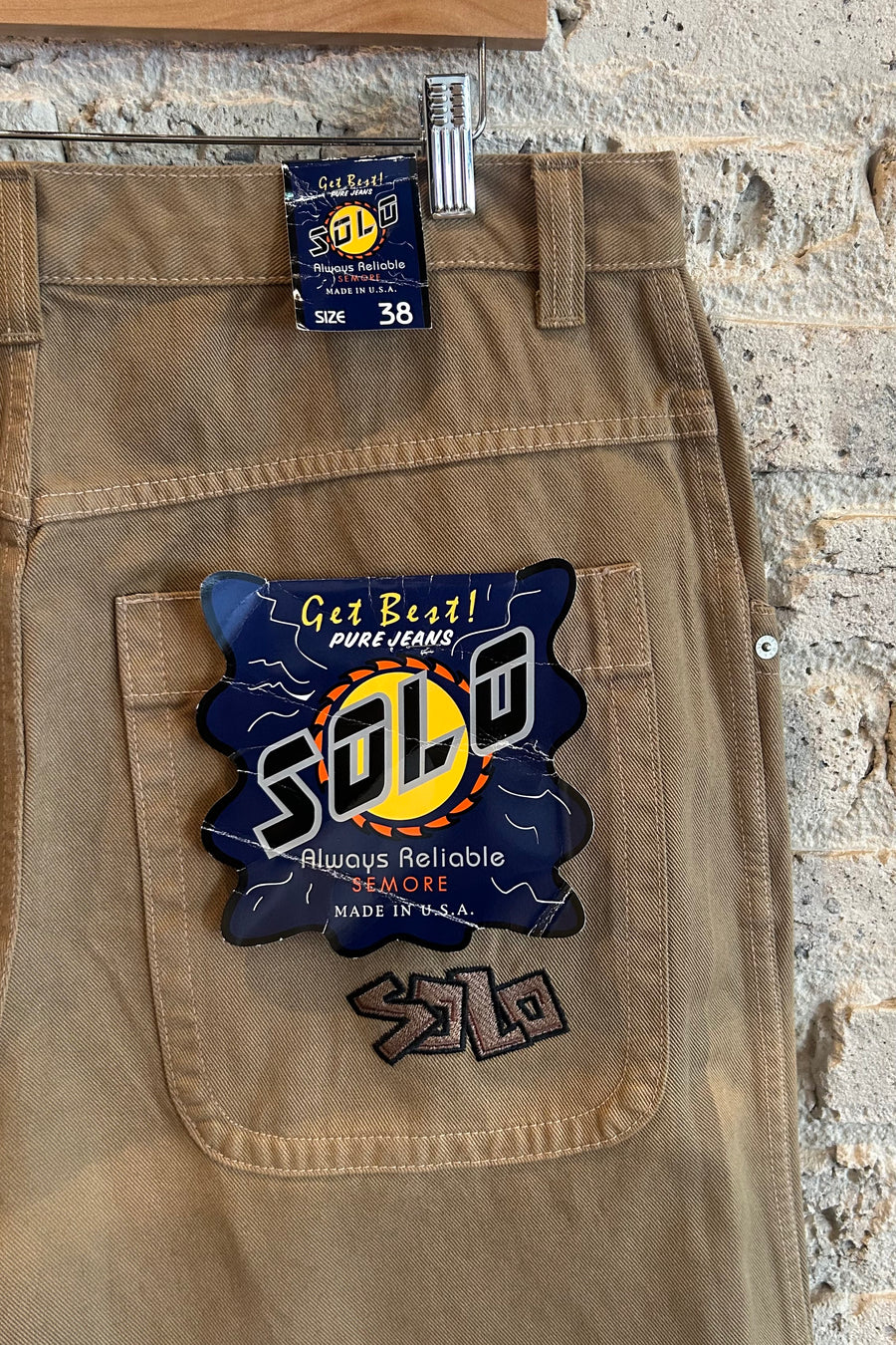 Wesley Supply Co 2000's Deadstock Solo Wide Leg Pant in Khaki - Notre