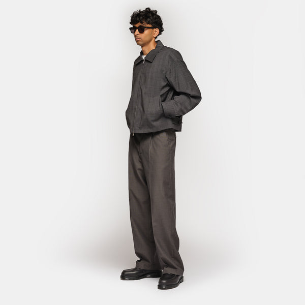 Mail Jacket in Dark Grey Check