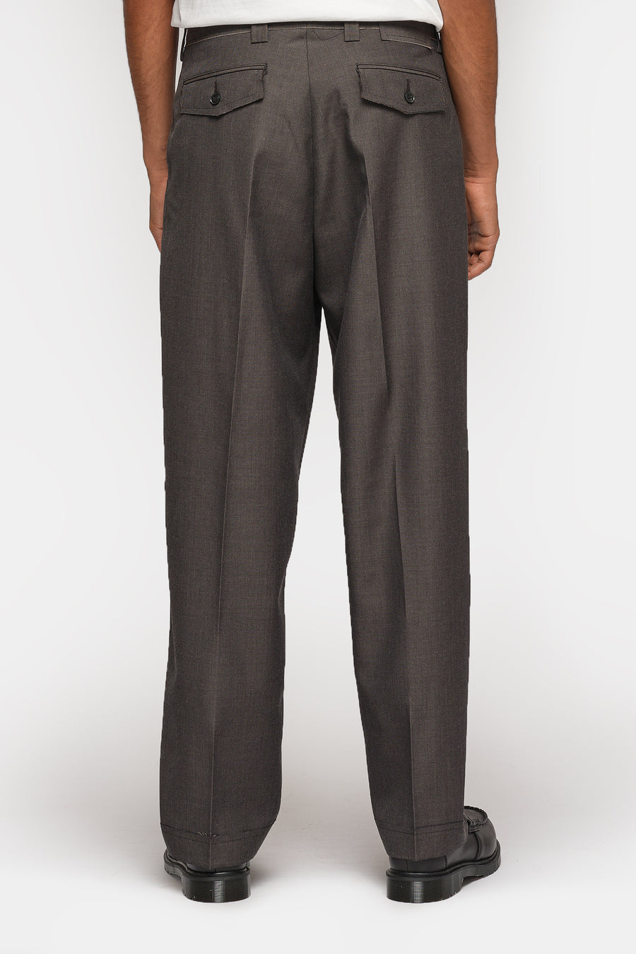 mfpen Patch Trouser in Grey Dry Wool - Notre
