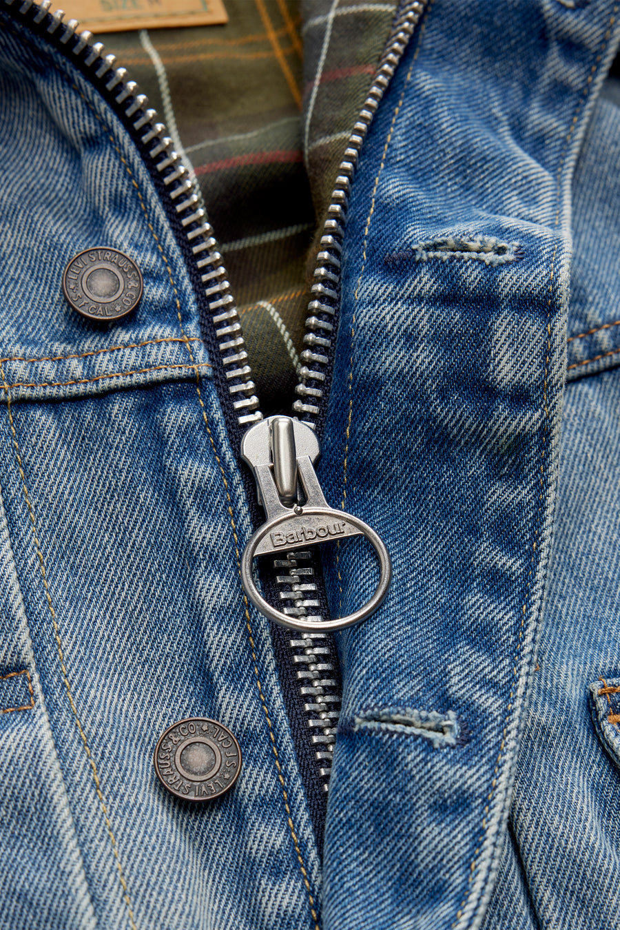 Barbour Type II Denim Jacket in Medium Wash