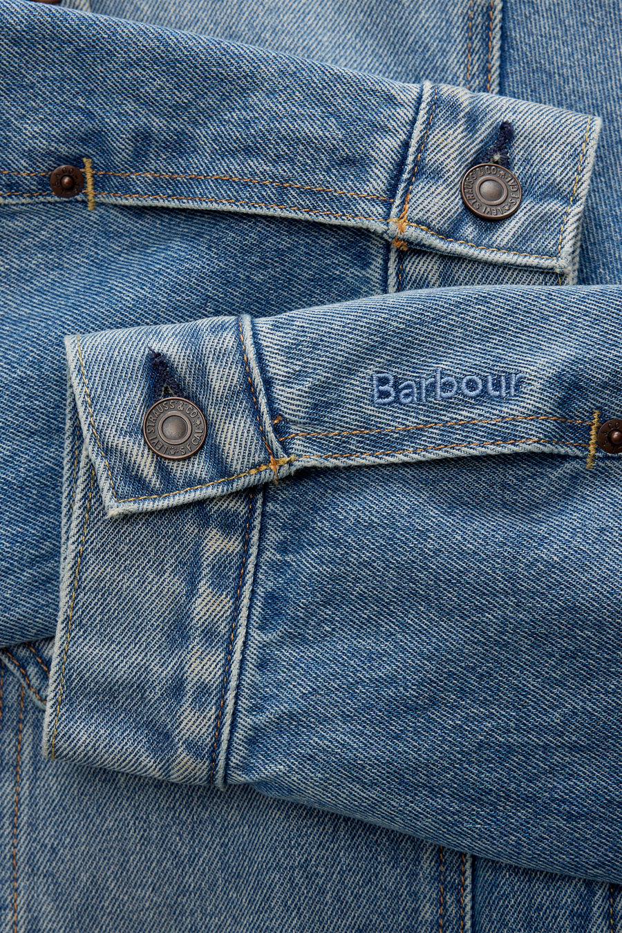 Barbour Type II Denim Jacket in Medium Wash