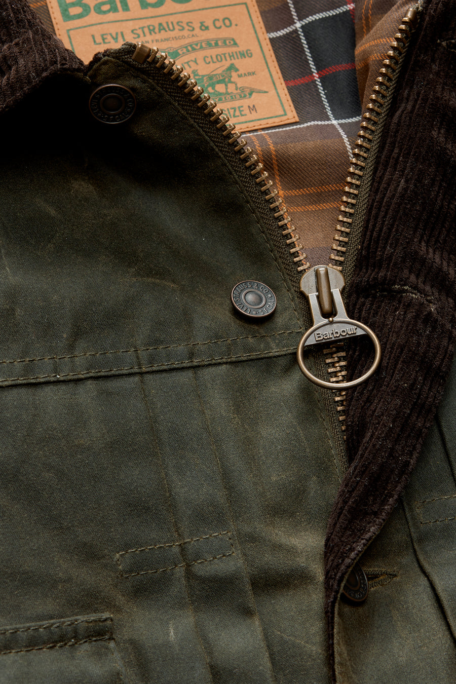 Barbour Type II Wax Jacket in Olive Green
