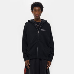 Routine Zip Hoodie in Faded Black - 032c Routine Zip Hoodie in Faded Black - 032c
