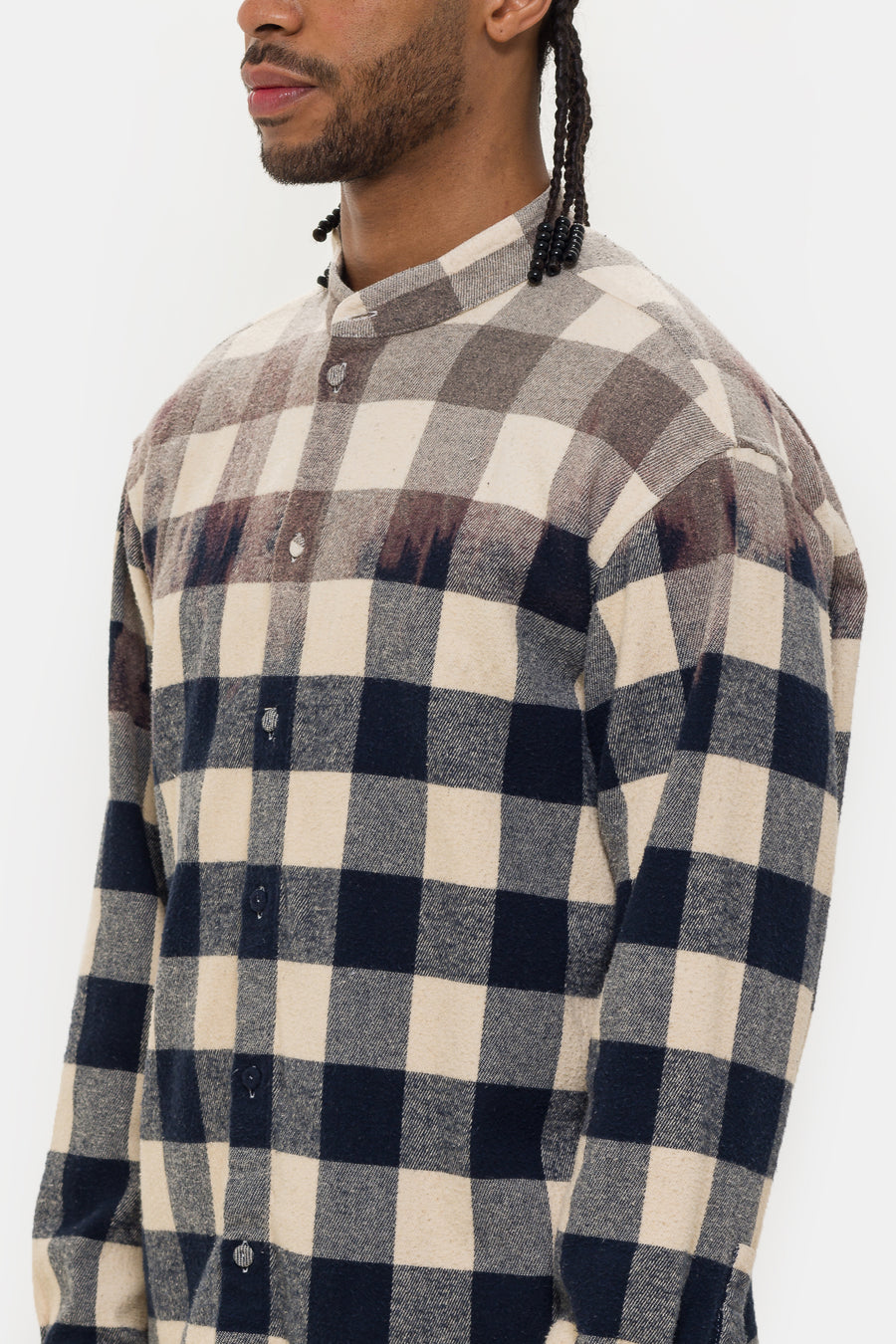 424 424 Tunic in Tea Check - Notre