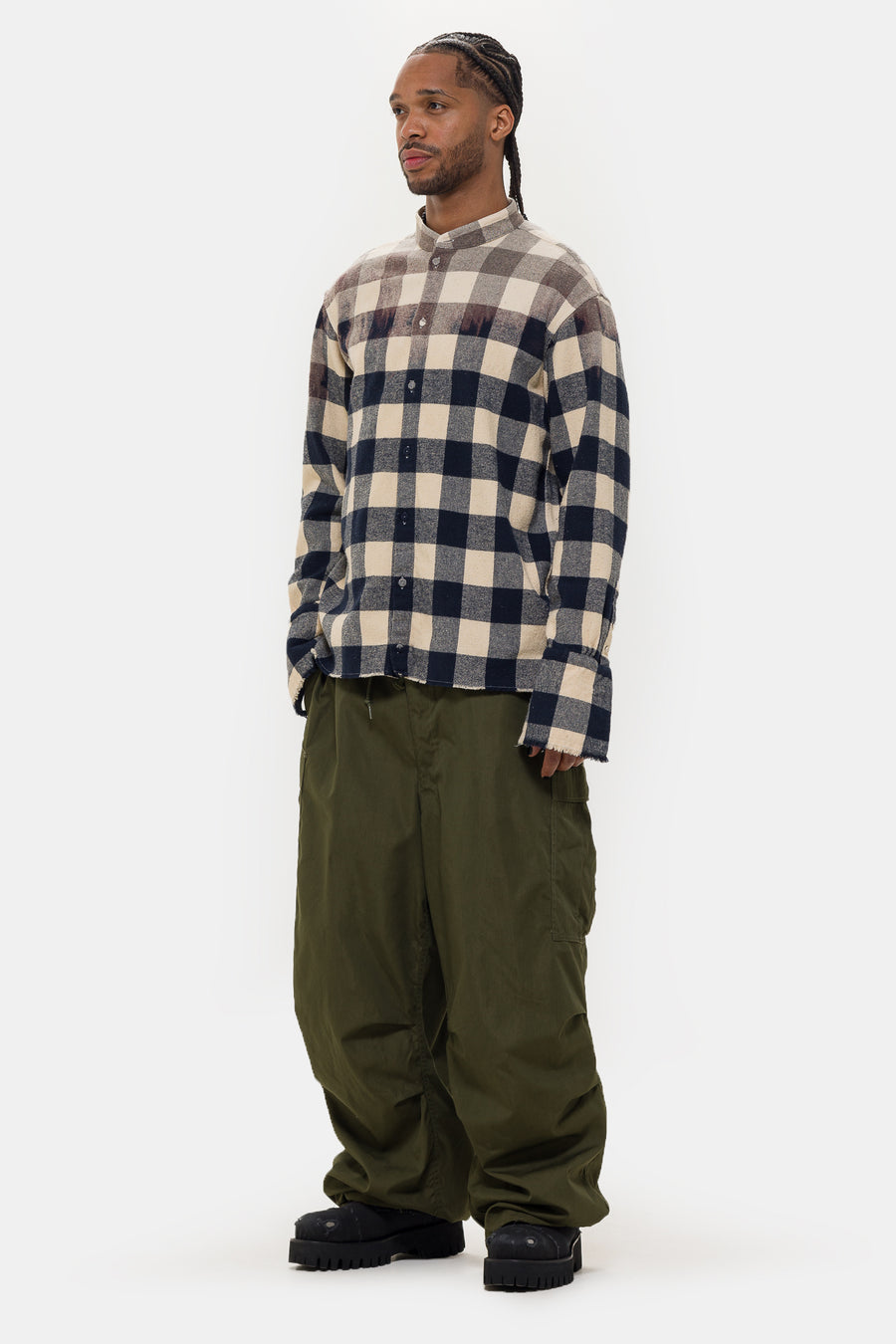 424 424 Tunic in Tea Check - Notre