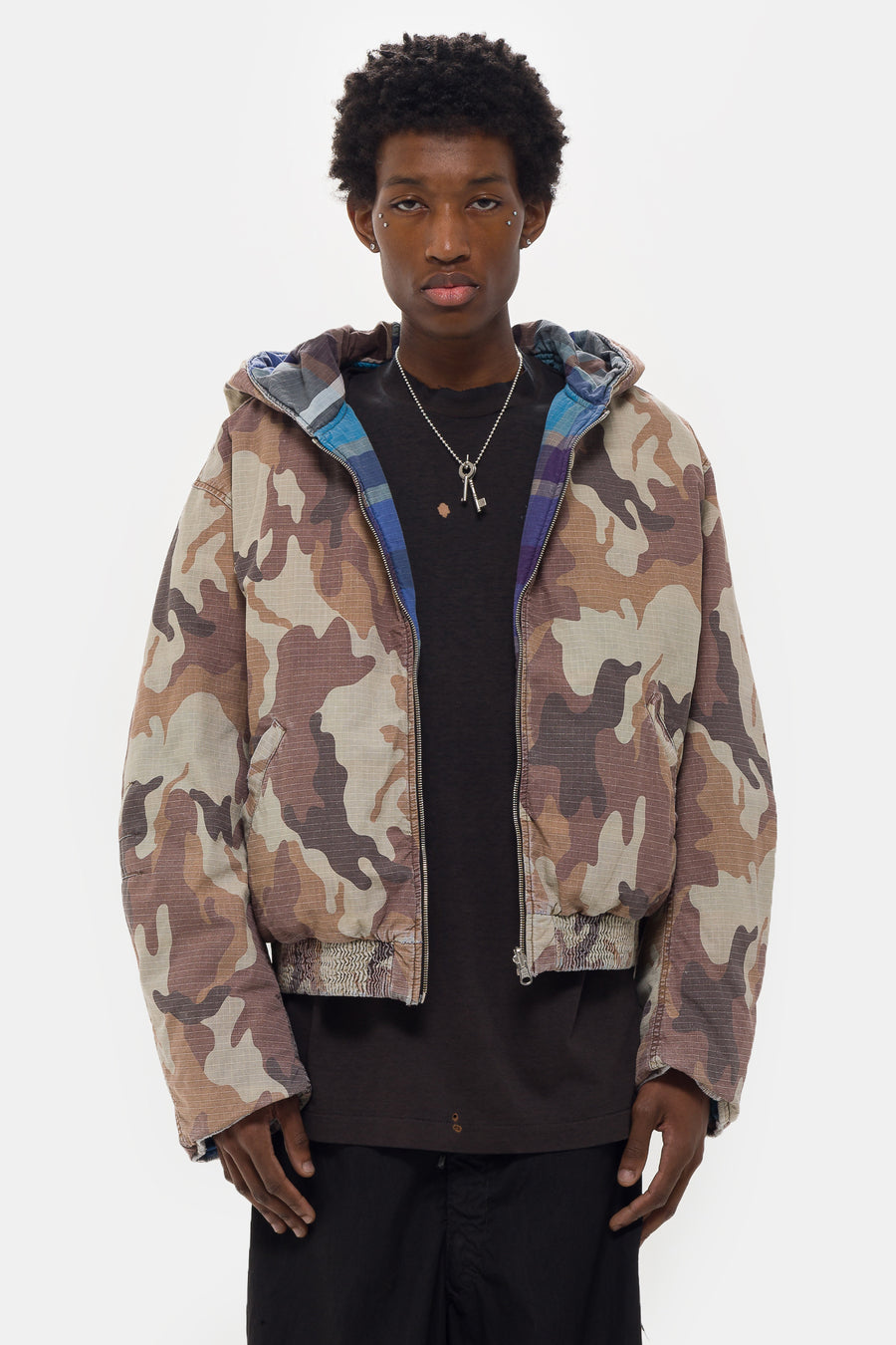 424 Reversible Bomber in Reno Camo Stone - Notre