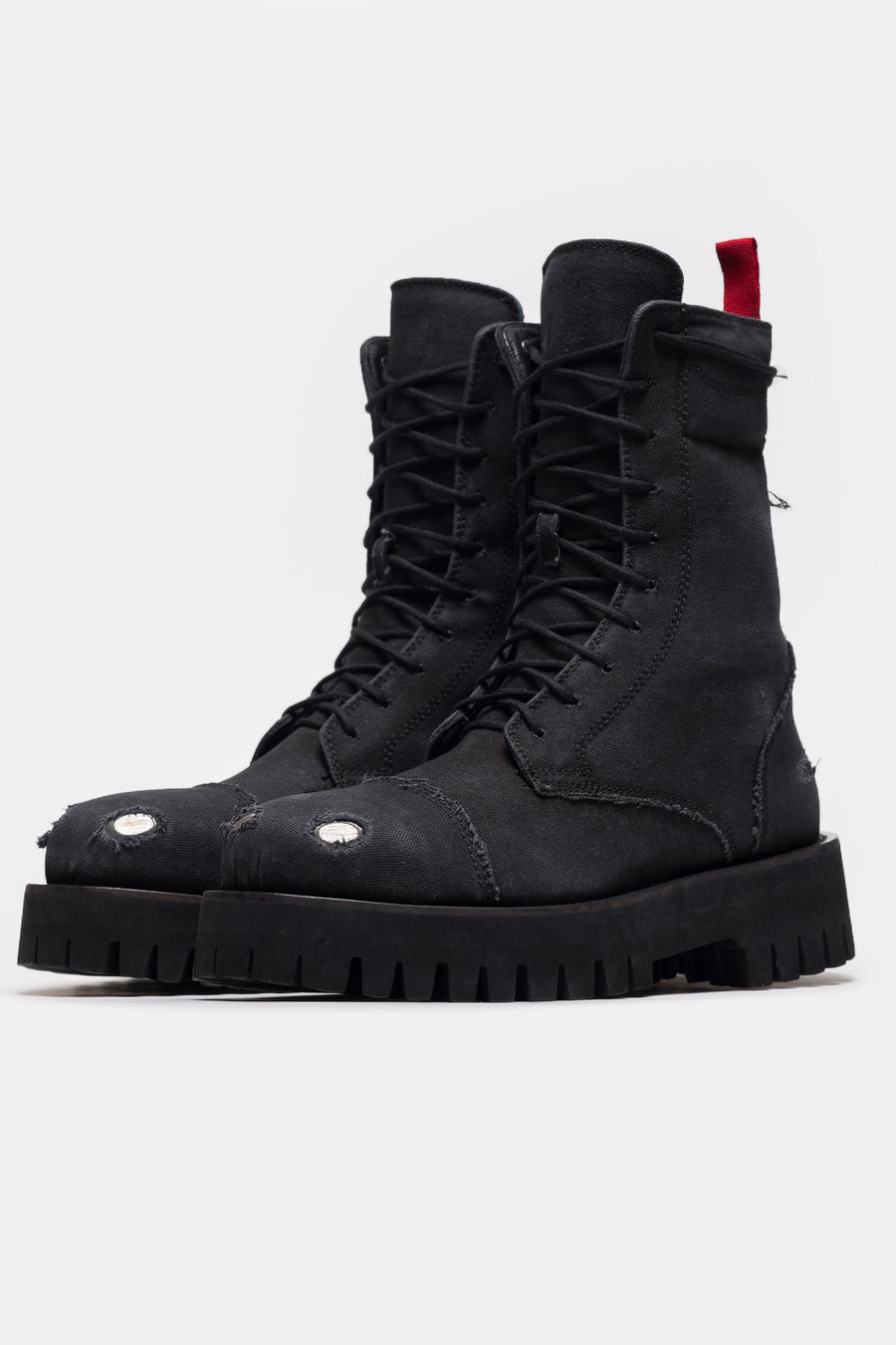 424 X Boot in Distressed Black - Notre