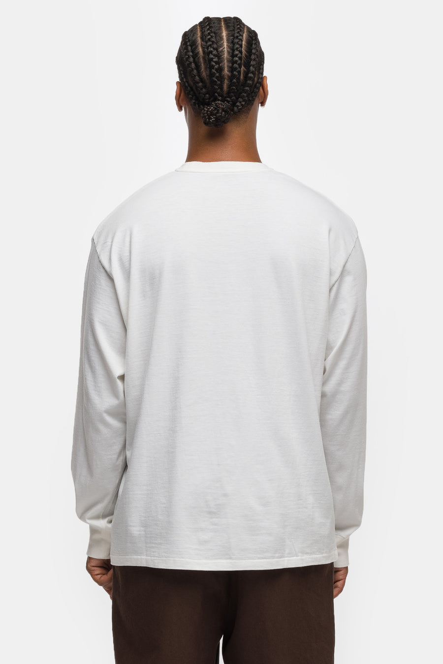 Cashmere Blend L/S T-Shirt in White