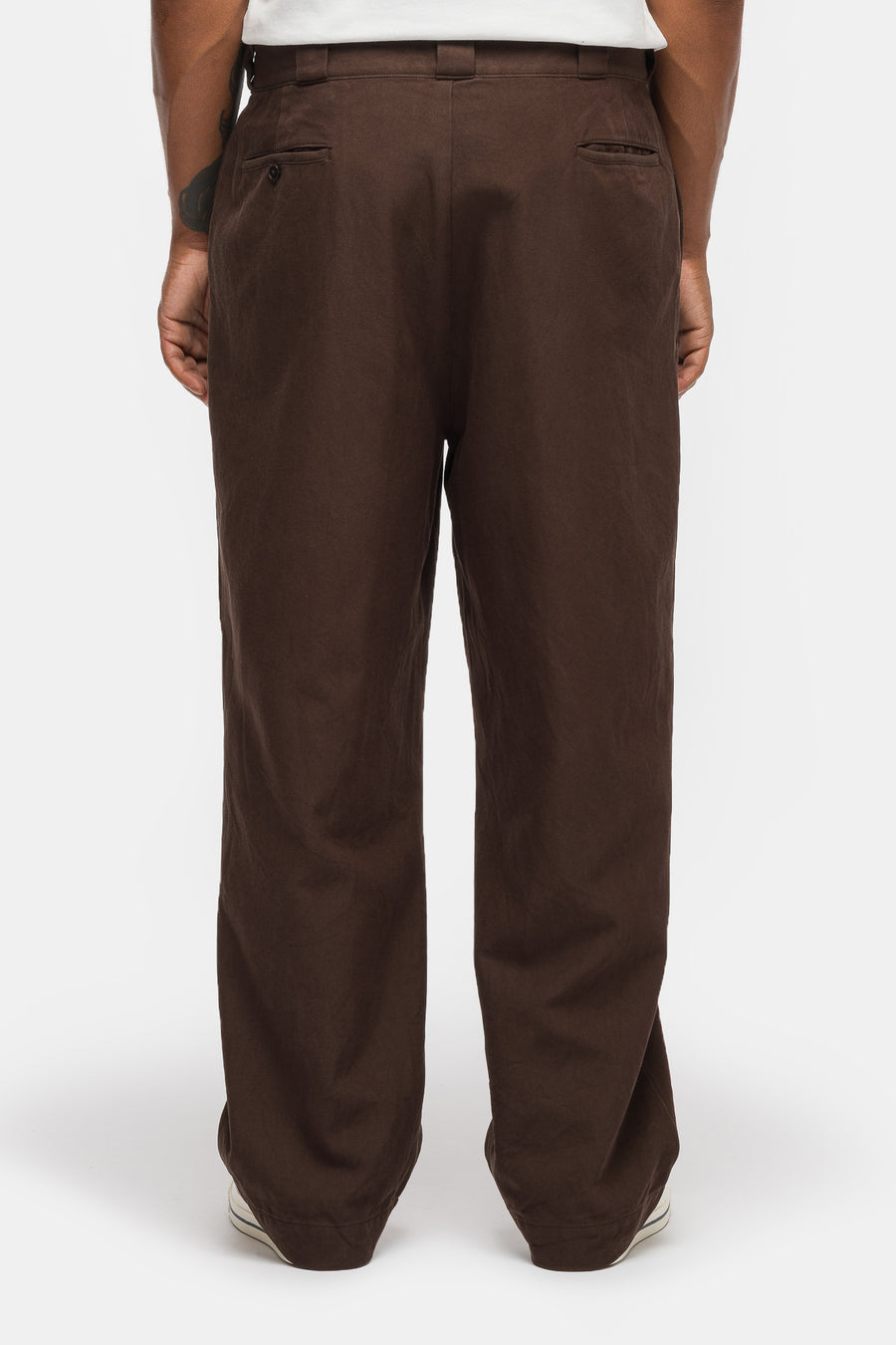 Vintage Silk Cotton Work Pant in Brown