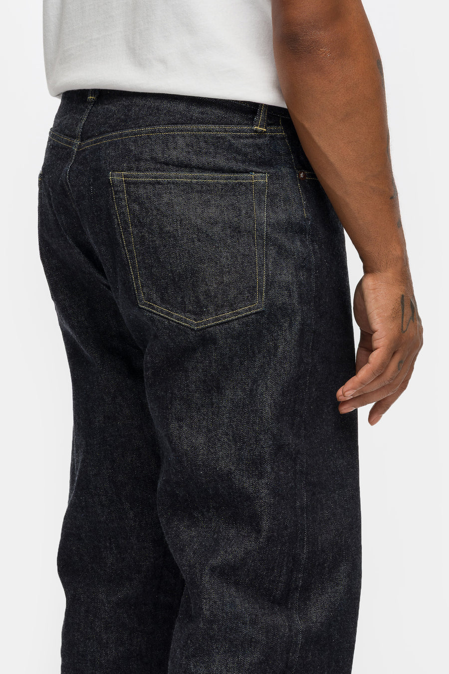 A. Presse Washed Denim Wide Pants in Indigo - Notre